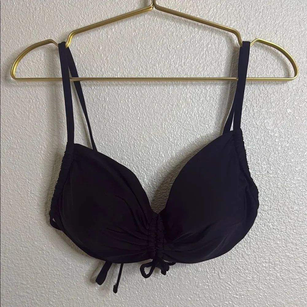 Aerie- Black Women's Bandeau bikini top- Size XL